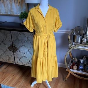 Tahari yellow dress 💛